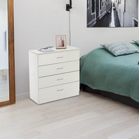 [FCH] Modern Simple 4-Drawer Dresser White(=86913595, 22419080, 72485344)