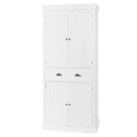 FCH Single Drawer Double Door Storage Cabinet White