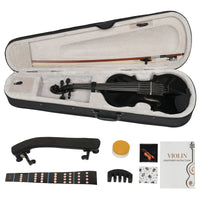 【Do Not Sell on AmazonFull Size 4/4 Violin Set for Adults Beginners Students with Hard Case,Violin Bow,Shoulder Rest,Rosin,Extra Strings and Sordine