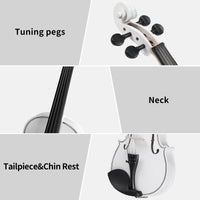 【Do Not Sell on AmazonFull Size 4/4 Violin Set for Adults Beginners Students with Hard Case,Violin Bow,Shoulder Rest,Rosin,Extra Strings and Sordine