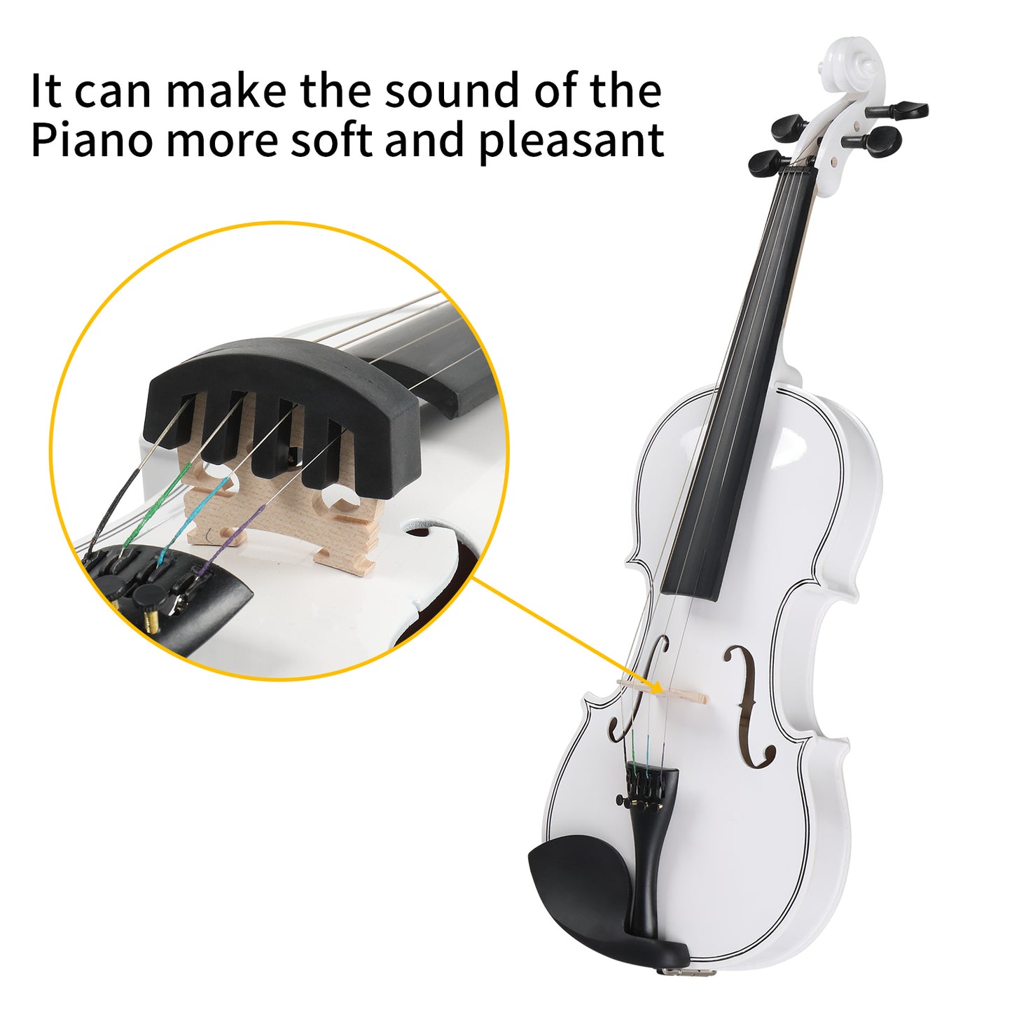 【Do Not Sell on AmazonFull Size 4/4 Violin Set for Adults Beginners Students with Hard Case,Violin Bow,Shoulder Rest,Rosin,Extra Strings and Sordine