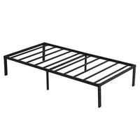 190.5*96.5*35.5cm Bed Height 14" Simple Basic Iron Bed Frame Iron Bed Black