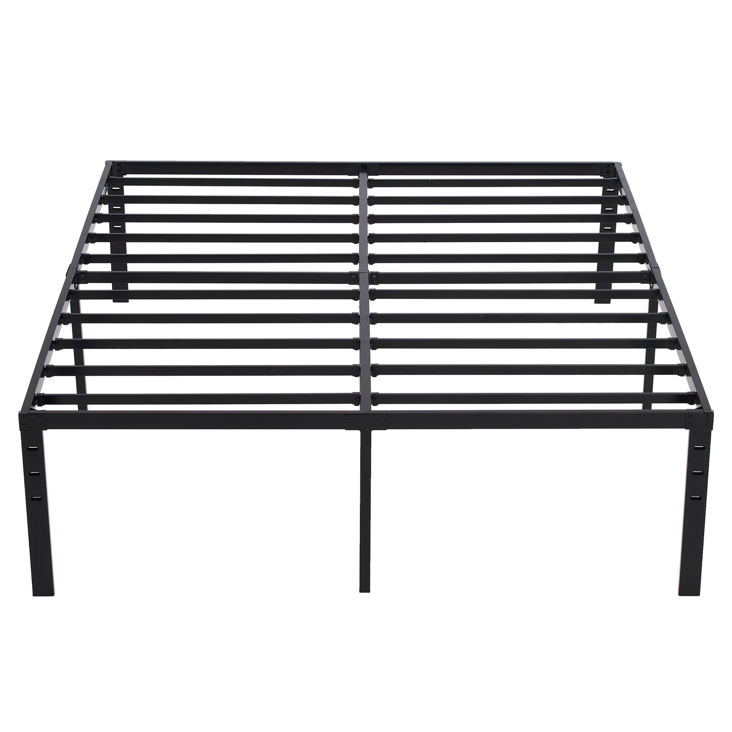 208.2*198*35.5cm Bed Height 14" Simple Basic Iron Bed Frame Iron Bed Black