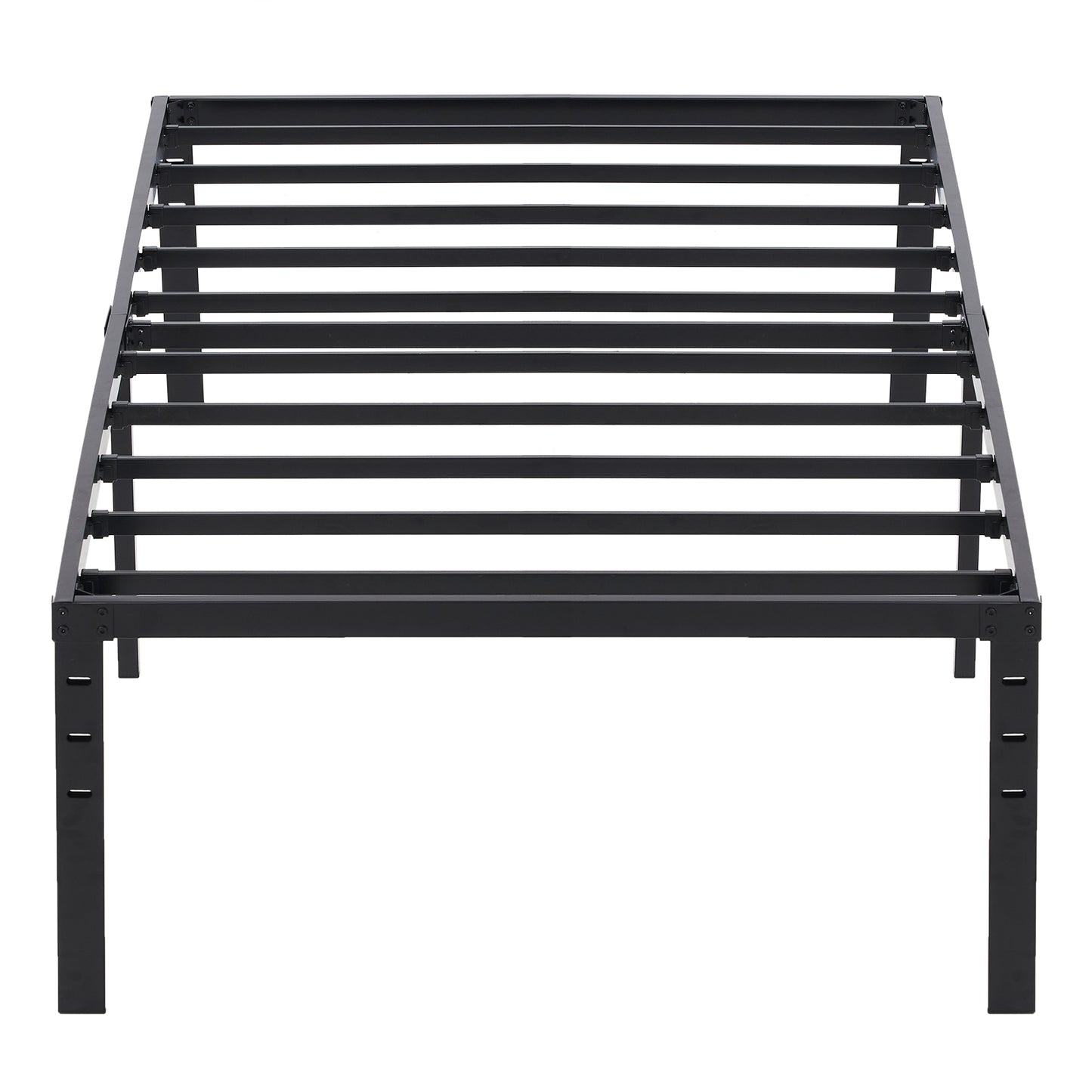 190.5*96.5*45.7cm Bed Height 18'' Simple Basic Iron Bed Frame Iron Bed Black