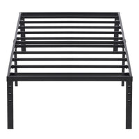 190.5*96.5*45.7cm Bed Height 18'' Simple Basic Iron Bed Frame Iron Bed Black