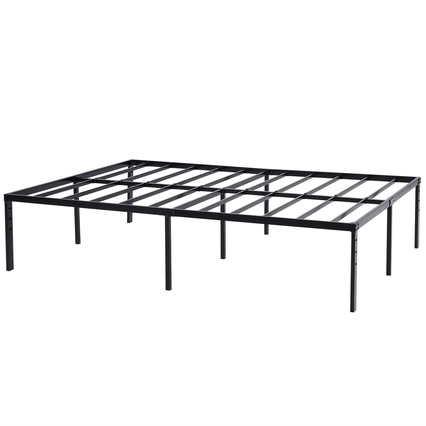 195.5*142.2*45.7cm Bed Height 18" Simple Basic Iron Bed Frame Iron Bed Black