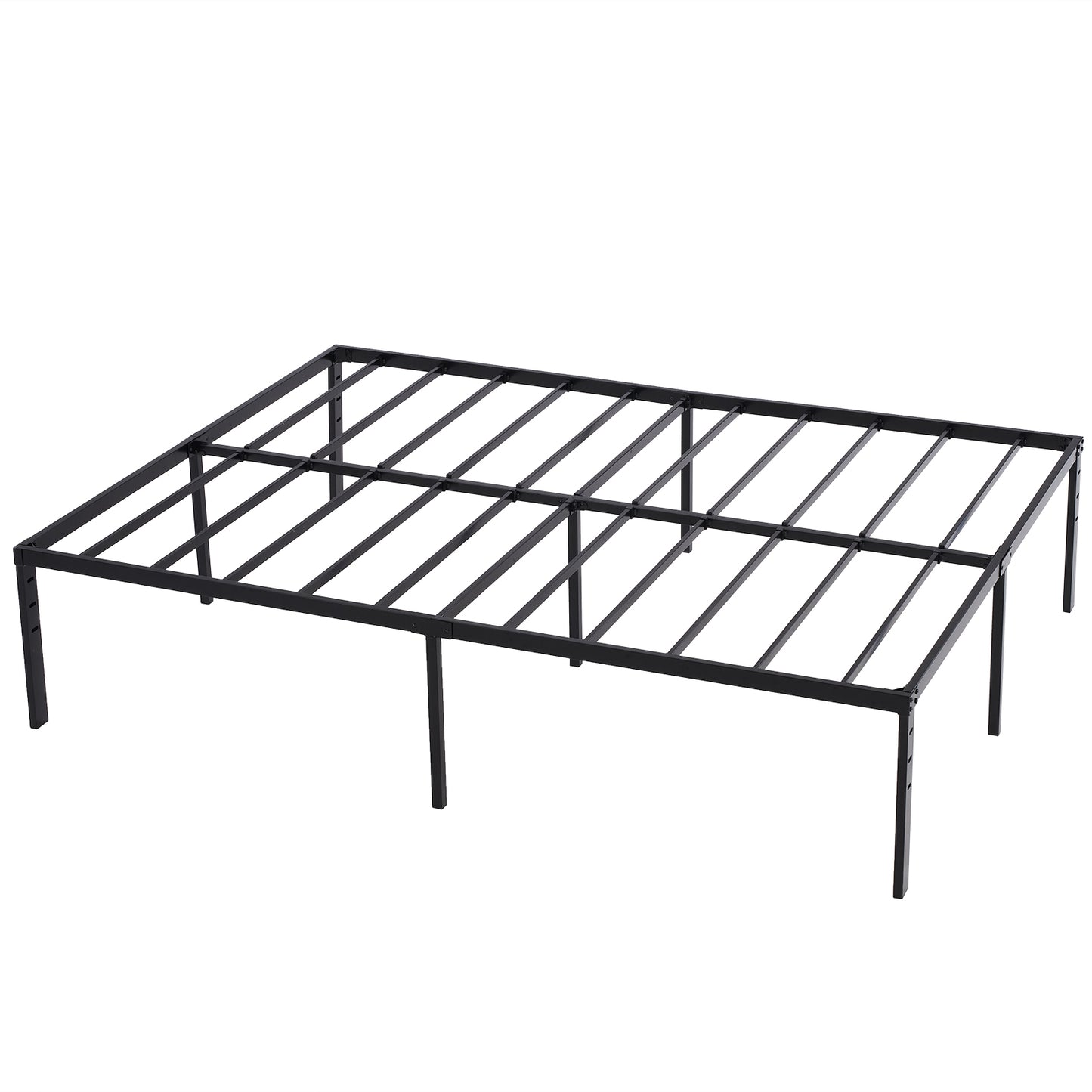 195.5*142.2*45.7cm Bed Height 18" Simple Basic Iron Bed Frame Iron Bed Black