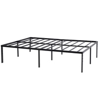 208.2*157.5*45.7cm Bed Height 18" Simple Basic Iron Bed Frame Iron Bed Black