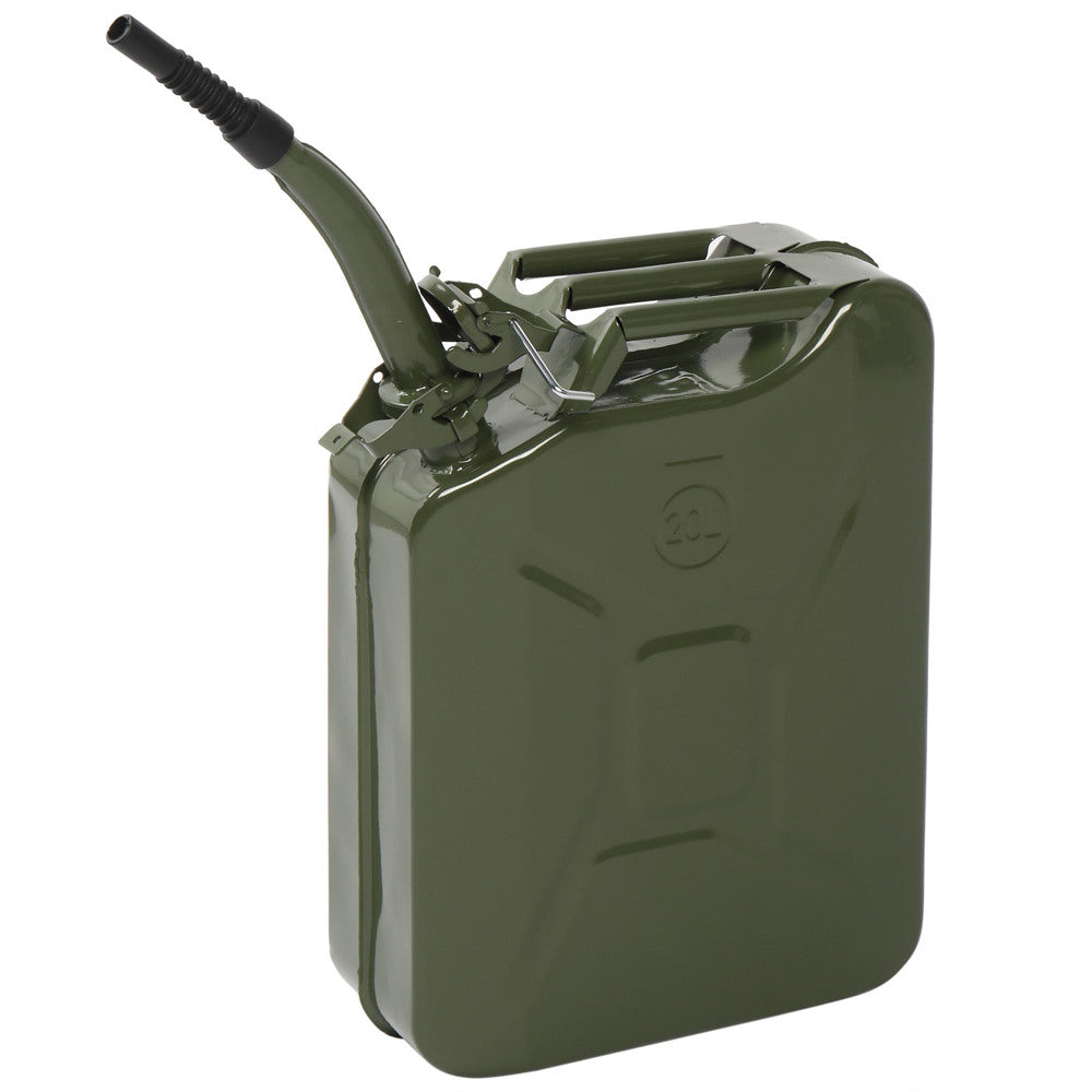 20L Portable American Fuel Oil Petrol Diesel Storage Can Army Green