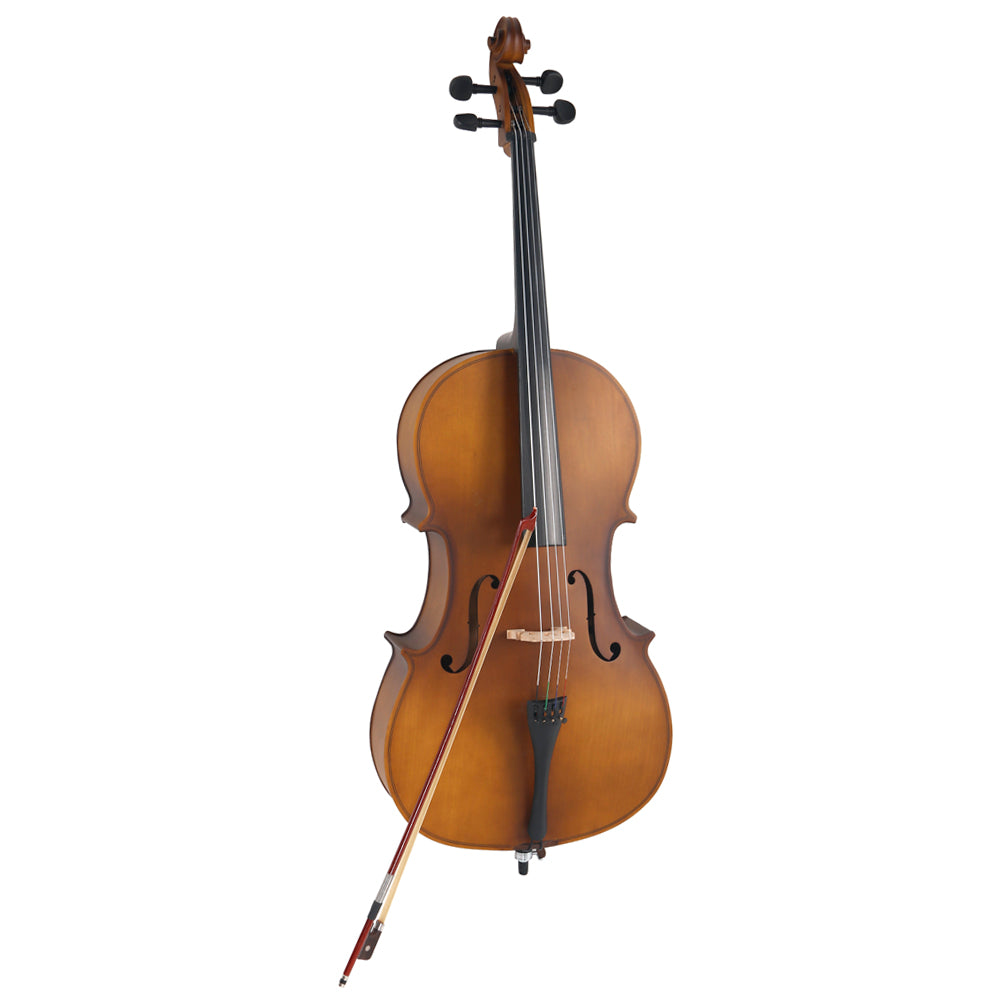 4/4 Acoustic Cello Case Bow Rosin Wood Color (Old code:86308904)