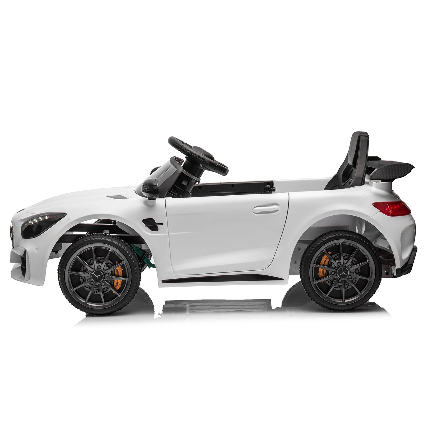 LEADZM Dual Drive 12V 4.5Ah with 2.4G Remote Control Mercedes-Benz Sports Car White