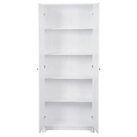 FCH Double Door Five-tier Storage Cabinet White