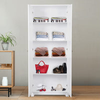 FCH Double Door Five-tier Storage Cabinet White