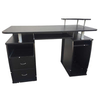 Computer Desk with Drawers Black