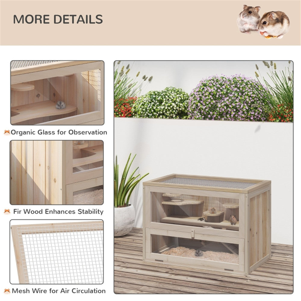 Wooden Hamster Cage