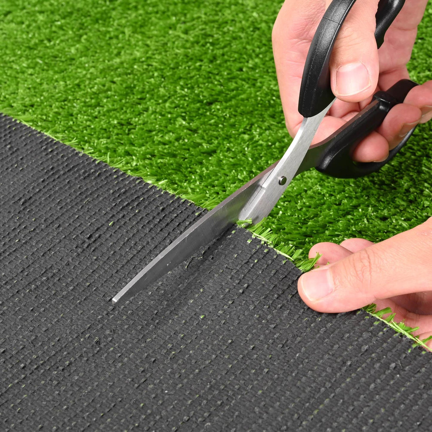 Realistic Synthetic Artificial Grass Mat 3ft x 33ft with 3/8" grass blades height Indoor Outdoor Garden Lawn Landscape Turf for Pets,swimming pools, gardens, schools, Faux Grass Rug with Drainage（No s