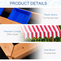 Kids Wooden Sandbox ( Amazon Shipping)（Prohibited by WalMart）