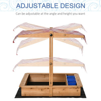 Kids Wooden Sandbox ( Amazon Shipping)（Prohibited by WalMart）