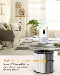 Air Purifier B-D02U Replacement Filter, VEWIOR H13 True HEPA Air Cleaner Filter (Special for B-D02U Air Purifier)（FBA仓发货，亚马逊禁售）