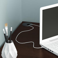 L-Shaped Wood Right-angle Computer Desk with Two-layer Bookshelves