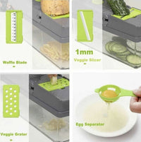 14 In 1 Fruit Vegetable Slicer Cutter Food Onion Veggie Dicer Chopper Kitchen US