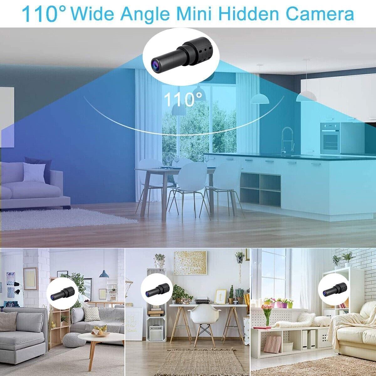 Mini Spy Camera WiFi HD 1080P Hidden IP  Vision Camcorder Home Security Cam