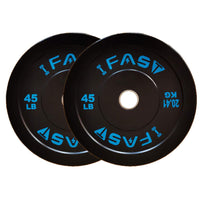 Weight Plates, Rubber Bumper Plates, 2 Inch Steel Insert 45lb Bundle Options Available for Home Gym Strength Training, Weightlifting, Weight Bench Press and Workout