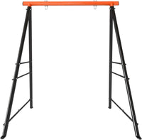 Porch Swing Frame, 550lbs Weight Capacity Swing Stand, Heavy Duty A-Frame Swing, Swing Stand Frame for Yoga Hammock Saucer Baby Porch Swing (Orange, Swing NOT Included)