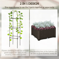 Planter、Flower shelf, Garden Bed with Trellis