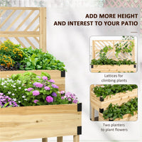 Wooden Planter、Flower shelf,Wood Planter Box