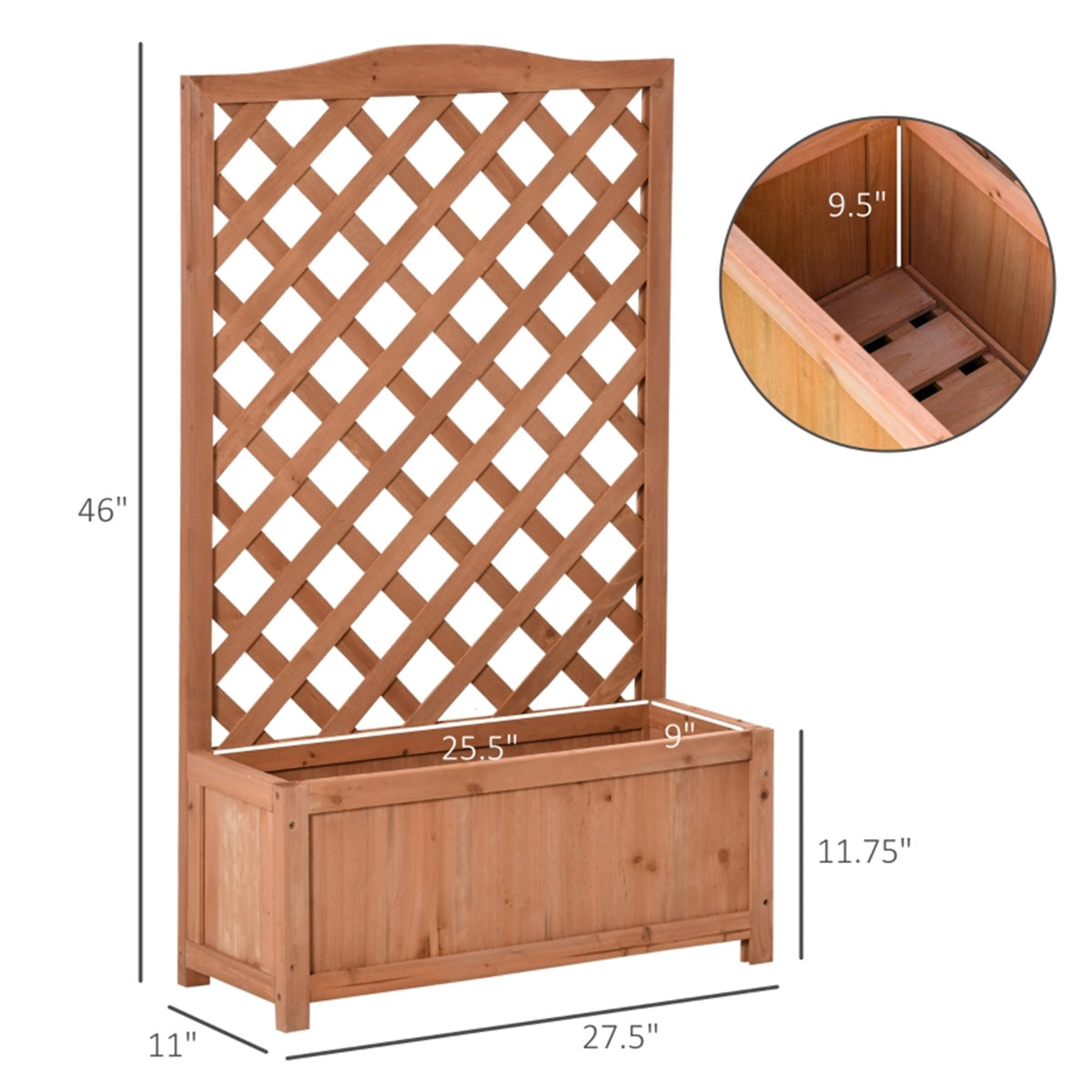 Wooden Planter、Flower shelf,Wood Planter Box