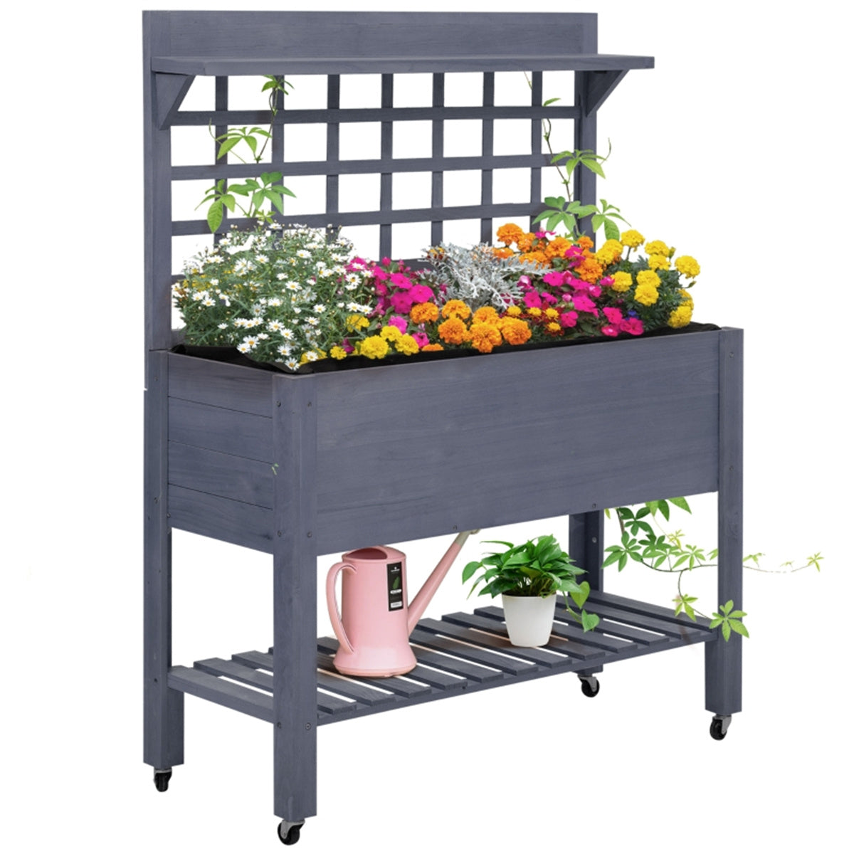 Wooden Planter、Flower shelf,Wood Planter Box,Wooden Garden Box