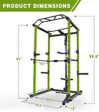 Home Gym sets Multi-functional Power Cage,Home Adjustable Pullup Squat Rack 1000Lbs Capacity Comprehensive Fitness Barbell Rack