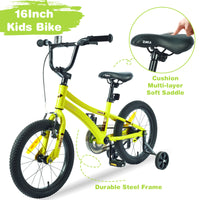 Kids Bike,16 Inch Kids' Bicycle with Training Wheels for Boys Age 4-7 Years,Multiple Colors