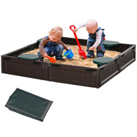 Kids Sandbox with Cover ( Amazon Shipping)（Prohibited by WalMart）