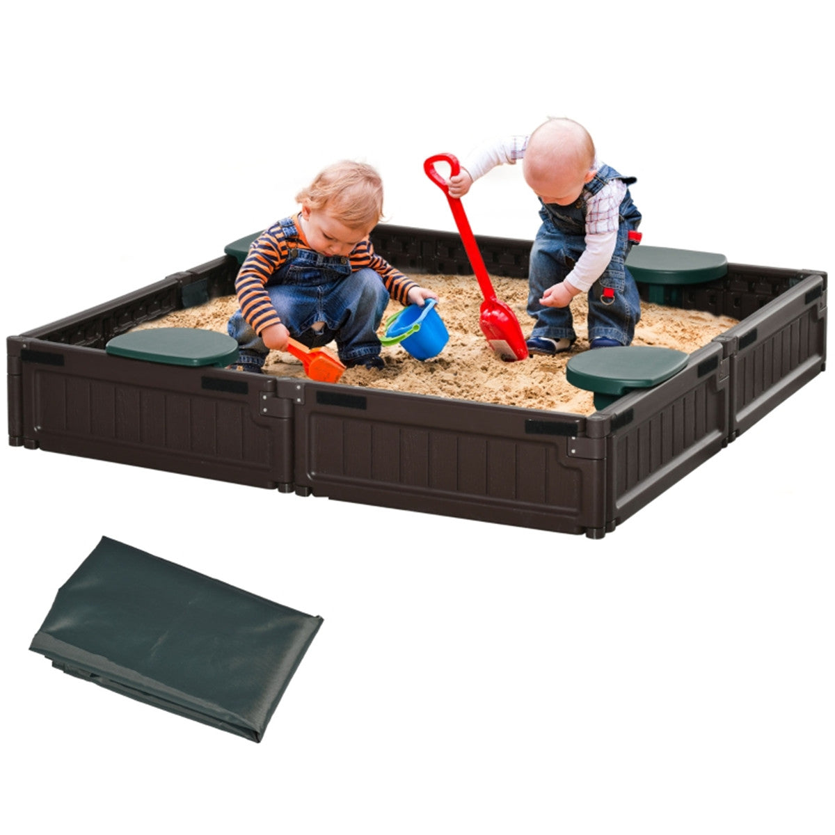 Kids Sandbox with Cover ( Amazon Shipping)（Prohibited by WalMart）