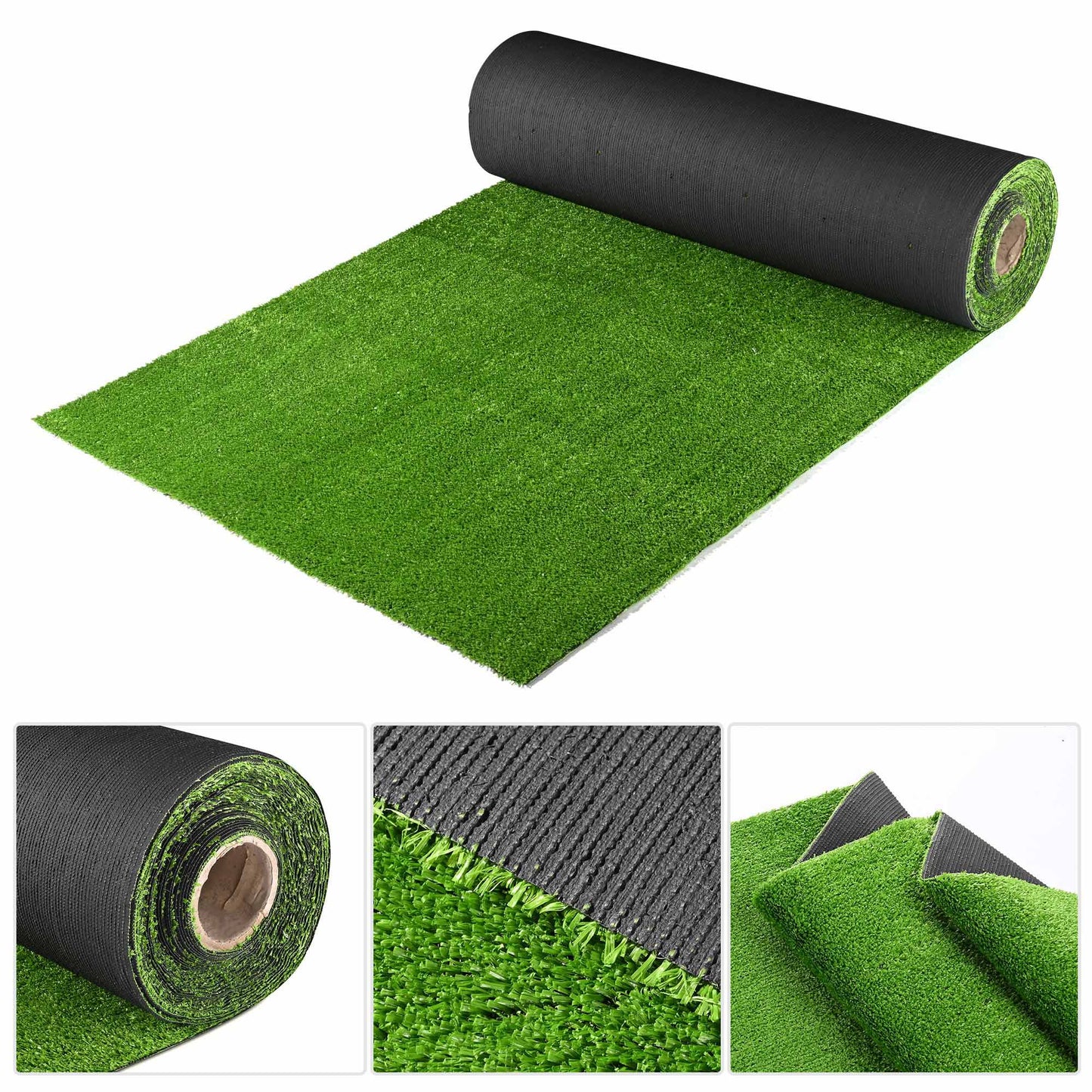 Realistic Synthetic Artificial Grass Mat 65x 3ft with 3/8" grass blades height Indoor Outdoor Garden Lawn Landscape Turf for Pets,swimming pools, gardens, schools, Faux Grass Rug with Drainage