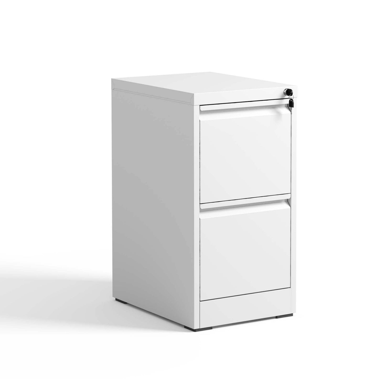 2 Drawer Metal Vertical File Cabinet with Lock Office Home Steel Vertical File Cabinet for A4 Legal/Letter Size