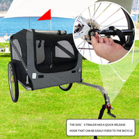 Outdoor Heavy Duty Foldable Utility Pet Stroller Dog Carriers Bicycle Trailer