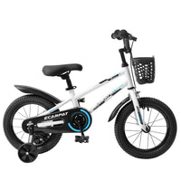 Kids Bike 16 inch for Boys & Girls with Training Wheels, Freestyle Kids' Bicycle with Bell,Basket and fender.