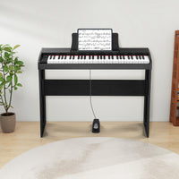 GPP-100 61 Key Piano Semi-Weighted Standard Keyboards Digital Piano with Furniture Stand，MIDI Bluetooth, Headphone，for Piano Lover Black color