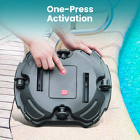 Cordless Robotic Pool Cleaner Pool Vacuum Self-Parking Dual-Motors LED Indicator