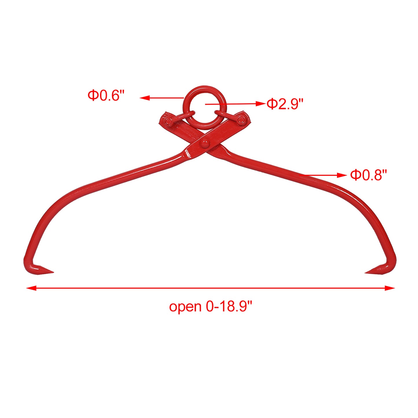 The 16-inch loop skid pliers easily pull, drag, and slide logs