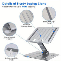 Computer Stand Tablet Notebook Stand Raised Folding Desktop Stand Heat Dissipation Double-Layer Stand，Grey(No shipments on weekends, banned from Amazon)