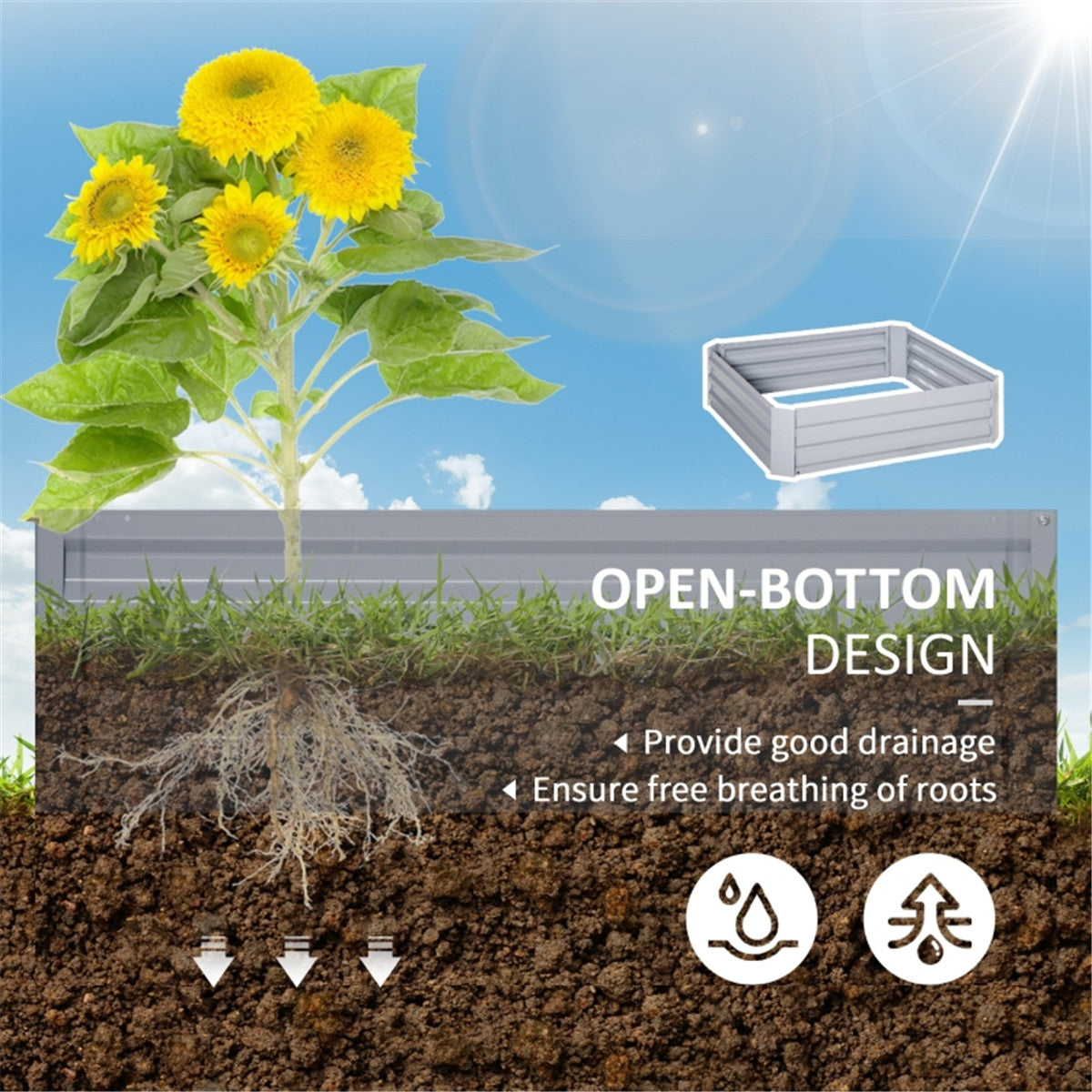 Garden Bed ( Amazon Shipping)（Prohibited by WalMart）