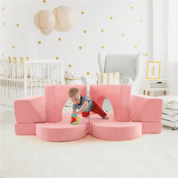 8 Pieces Playroom Sofa
