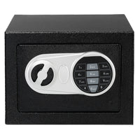 17E Home Use Upgraded Electronic Password Steel Plate Safe Box Black