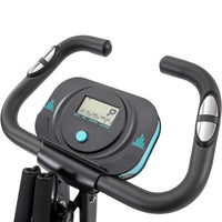 Folding Exercise Bike, Fitness Upright and Recumbent  with 16-Level Adjustable Resistance, Arm Bands and Backrest