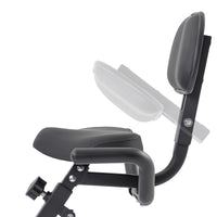 Folding Exercise Bike, Fitness Upright and Recumbent  with 16-Level Adjustable Resistance, Arm Bands and Backrest