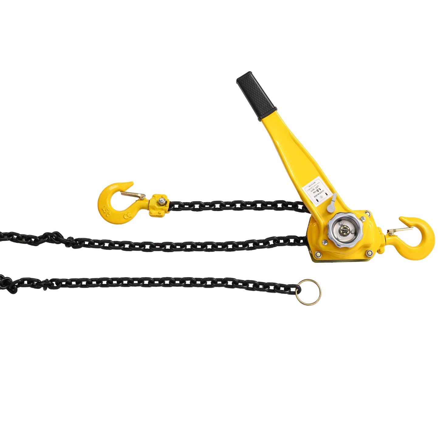 Lever Chain Hoist 1 1/2 Ton 3300LBS Capacity 20 FT Chain Come Along with Heavy Duty Hooks Ratchet Lever Chain Block Hoist Lift Puller